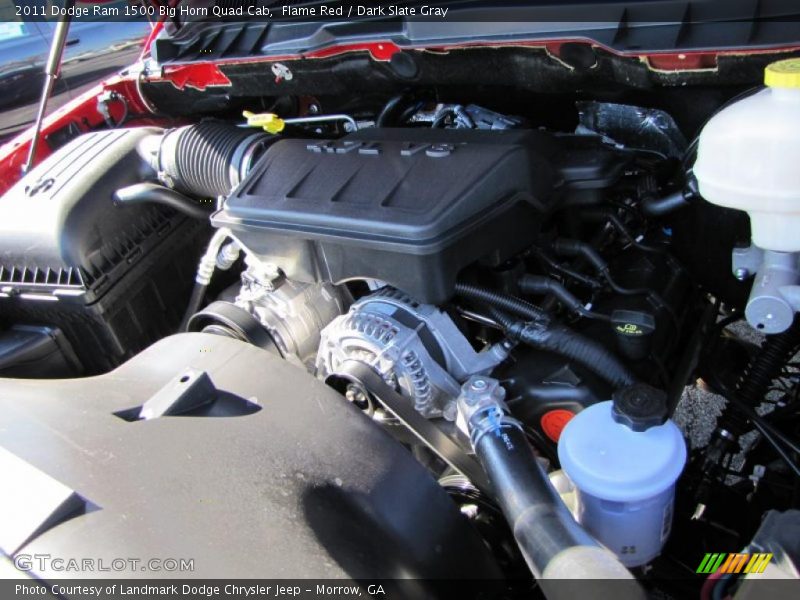 Flame Red / Dark Slate Gray 2011 Dodge Ram 1500 Big Horn Quad Cab