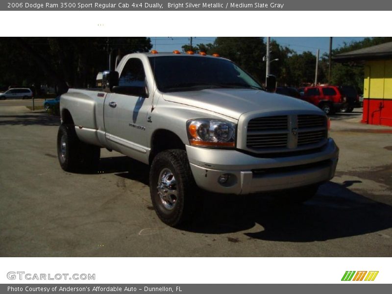 Bright Silver Metallic / Medium Slate Gray 2006 Dodge Ram 3500 Sport Regular Cab 4x4 Dually