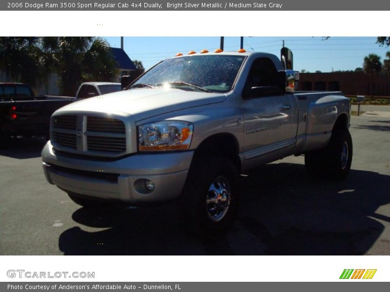 Bright Silver Metallic / Medium Slate Gray 2006 Dodge Ram 3500 Sport Regular Cab 4x4 Dually