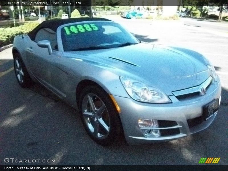 Silver Pearl / Black 2007 Saturn Sky Roadster