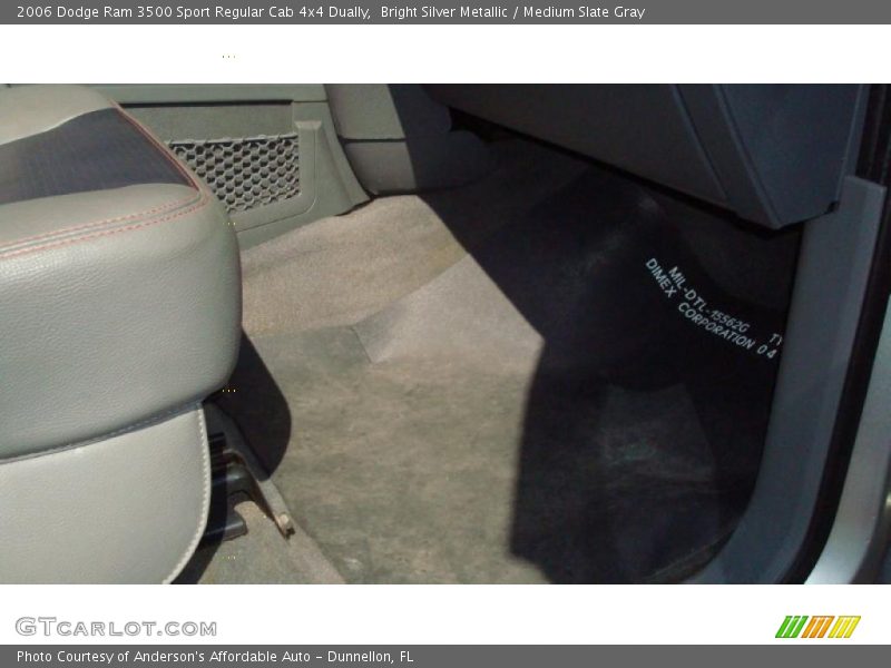 Bright Silver Metallic / Medium Slate Gray 2006 Dodge Ram 3500 Sport Regular Cab 4x4 Dually