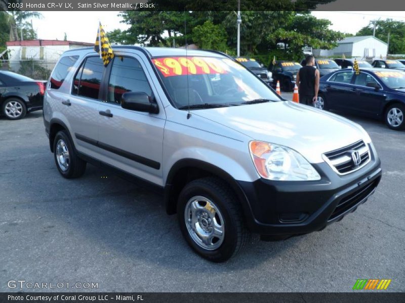 Satin Silver Metallic / Black 2003 Honda CR-V LX