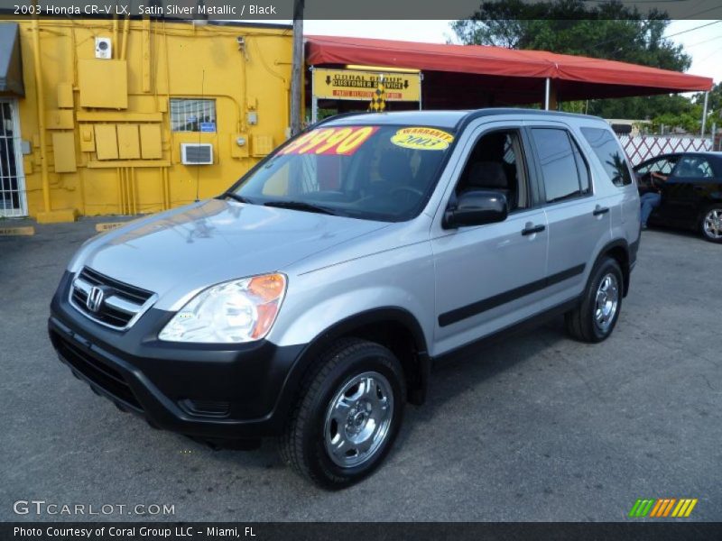 Satin Silver Metallic / Black 2003 Honda CR-V LX