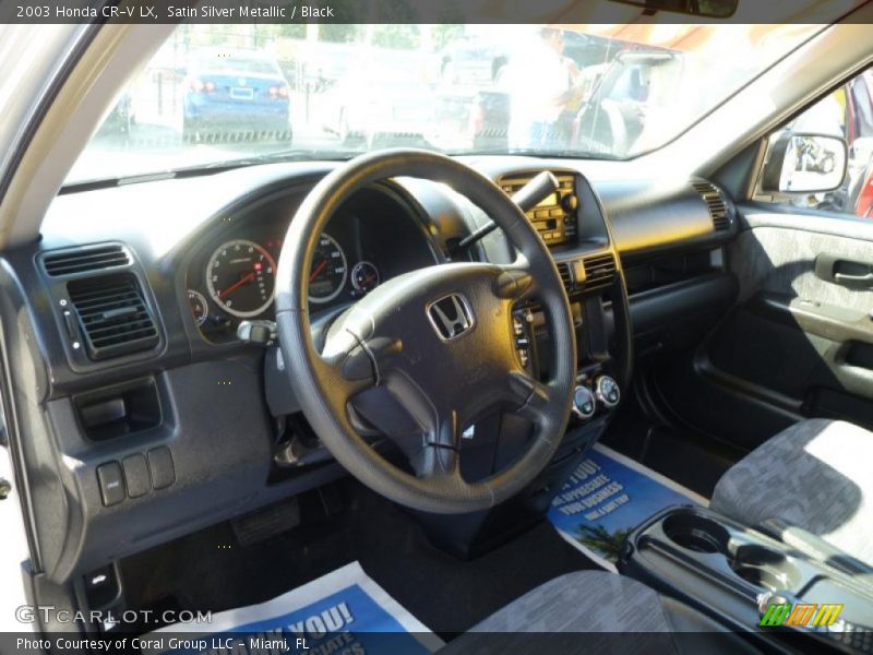 Satin Silver Metallic / Black 2003 Honda CR-V LX