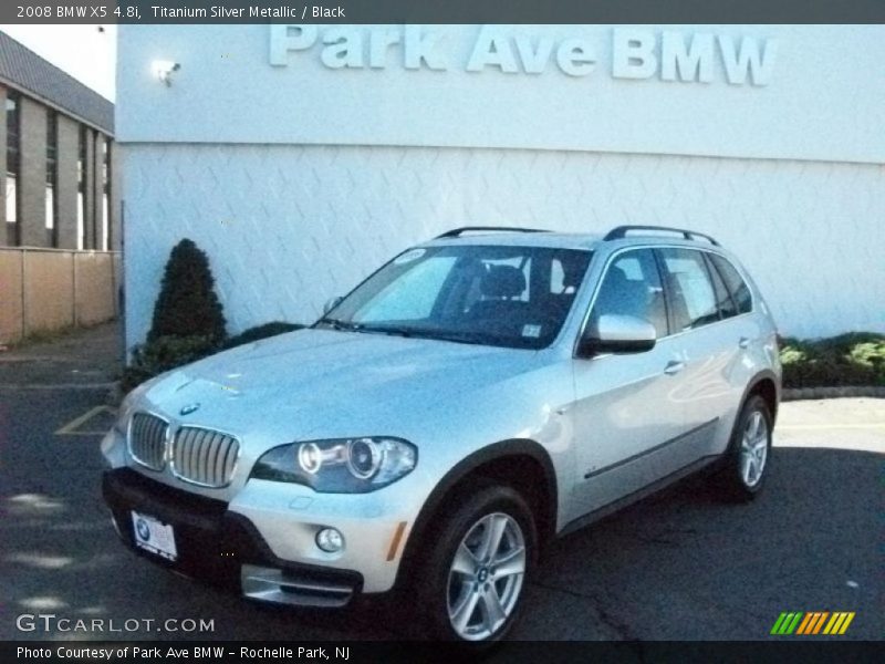 Titanium Silver Metallic / Black 2008 BMW X5 4.8i