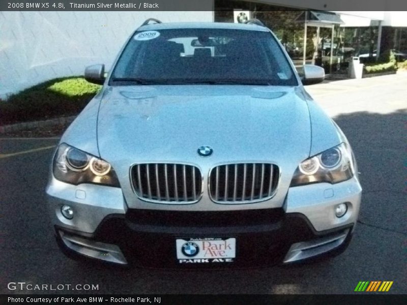 Titanium Silver Metallic / Black 2008 BMW X5 4.8i