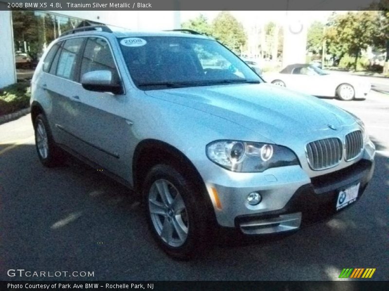 Titanium Silver Metallic / Black 2008 BMW X5 4.8i