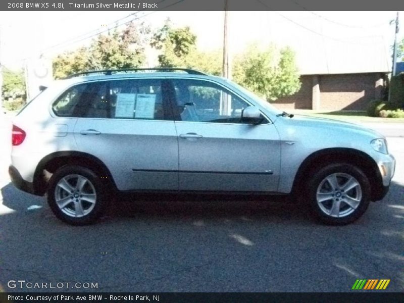 Titanium Silver Metallic / Black 2008 BMW X5 4.8i
