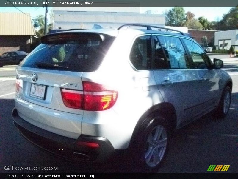 Titanium Silver Metallic / Black 2008 BMW X5 4.8i