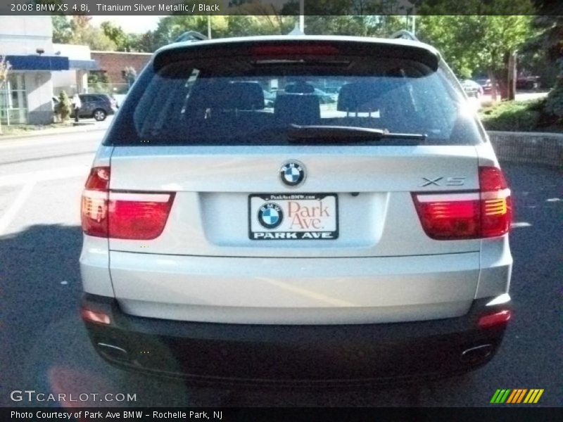 Titanium Silver Metallic / Black 2008 BMW X5 4.8i