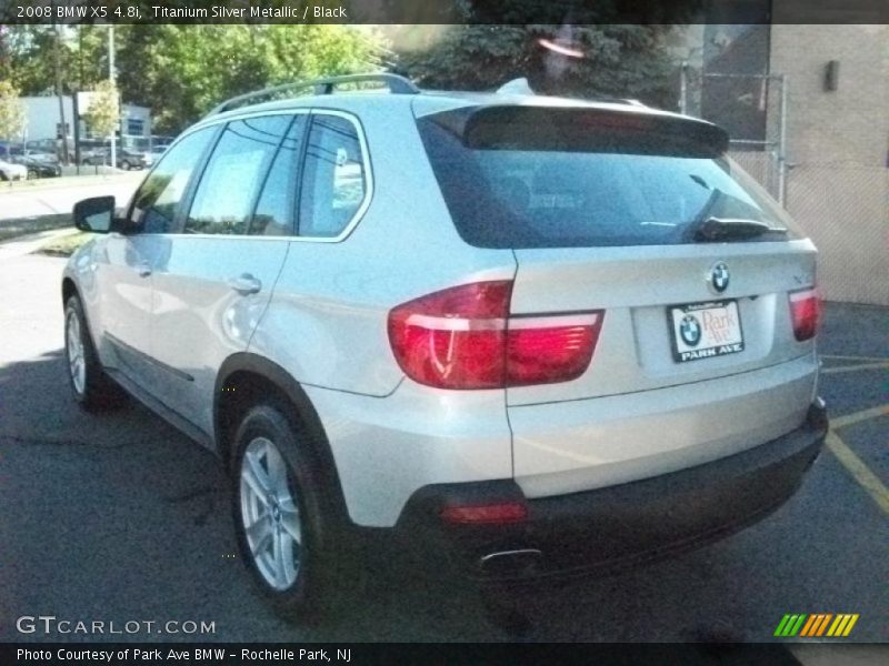 Titanium Silver Metallic / Black 2008 BMW X5 4.8i
