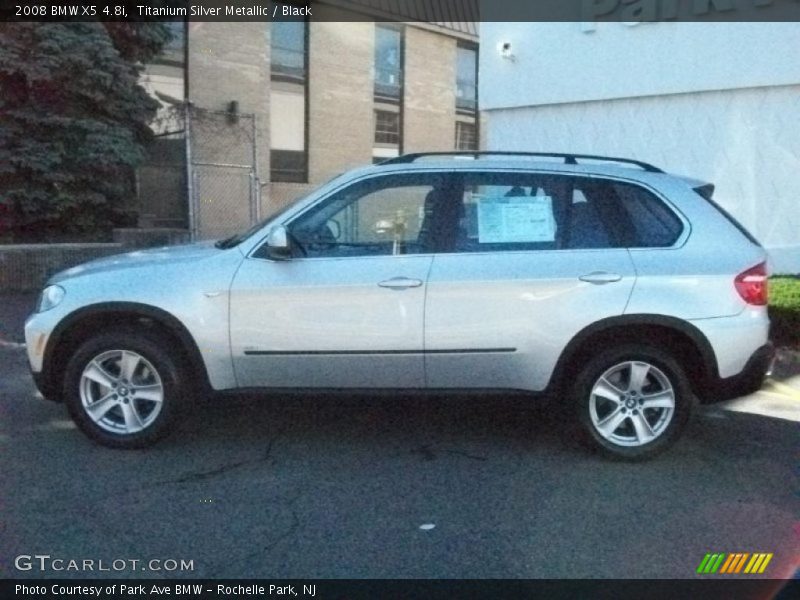 Titanium Silver Metallic / Black 2008 BMW X5 4.8i