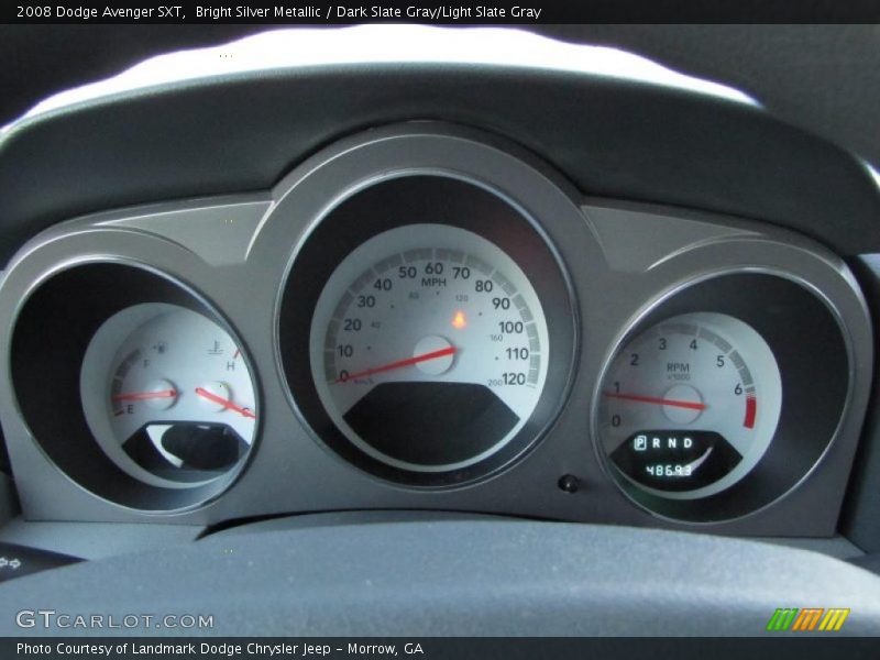 Bright Silver Metallic / Dark Slate Gray/Light Slate Gray 2008 Dodge Avenger SXT