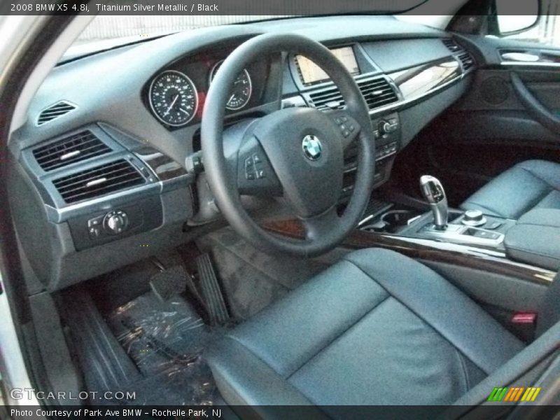 Titanium Silver Metallic / Black 2008 BMW X5 4.8i