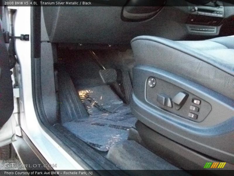 Titanium Silver Metallic / Black 2008 BMW X5 4.8i