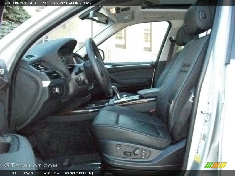 Titanium Silver Metallic / Black 2008 BMW X5 4.8i