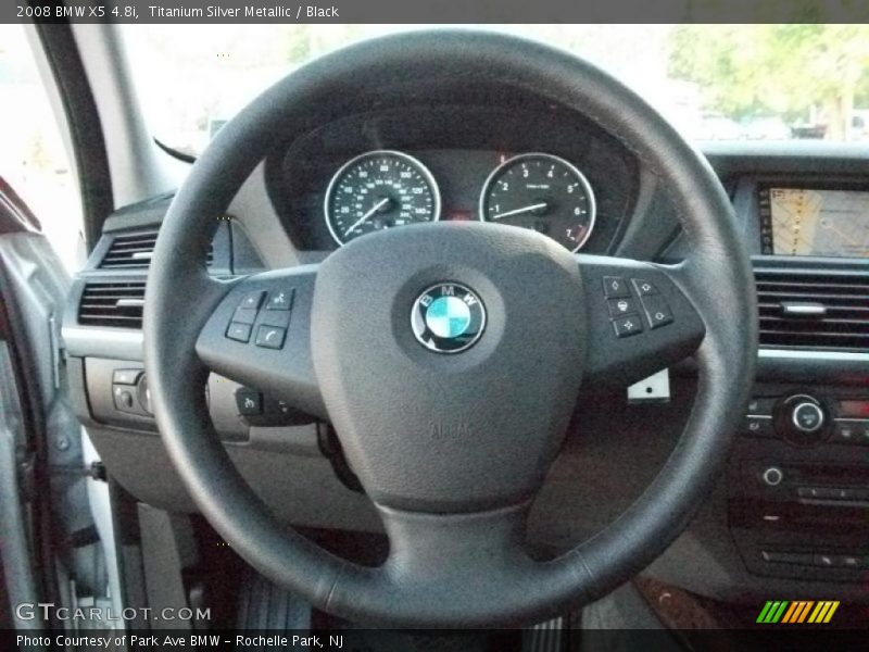 Titanium Silver Metallic / Black 2008 BMW X5 4.8i