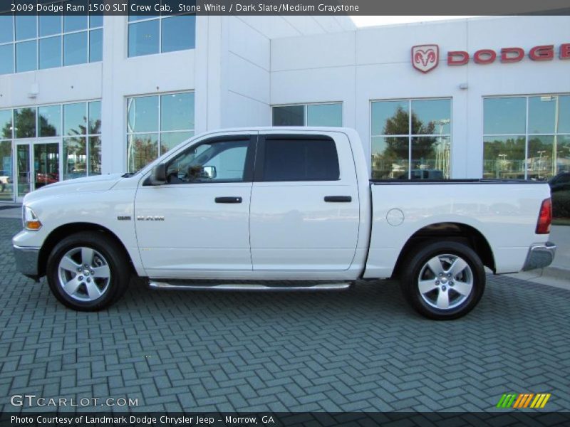 Stone White / Dark Slate/Medium Graystone 2009 Dodge Ram 1500 SLT Crew Cab