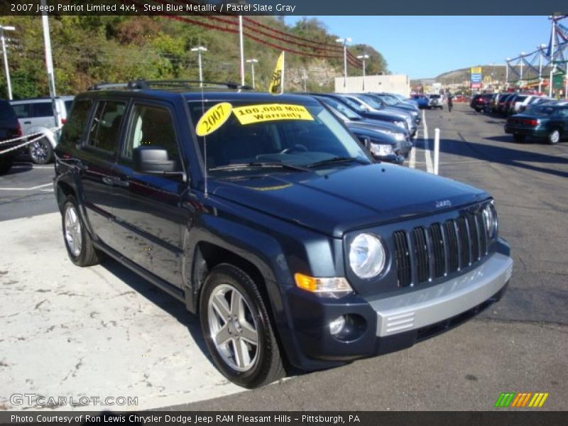 Steel Blue Metallic / Pastel Slate Gray 2007 Jeep Patriot Limited 4x4