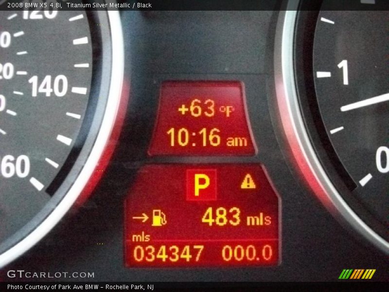 Titanium Silver Metallic / Black 2008 BMW X5 4.8i