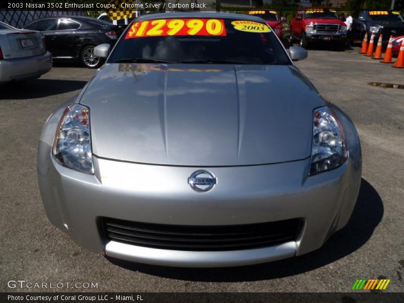 Chrome Silver / Carbon Black 2003 Nissan 350Z Enthusiast Coupe