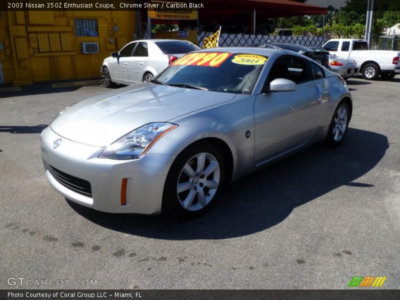 Chrome Silver / Carbon Black 2003 Nissan 350Z Enthusiast Coupe