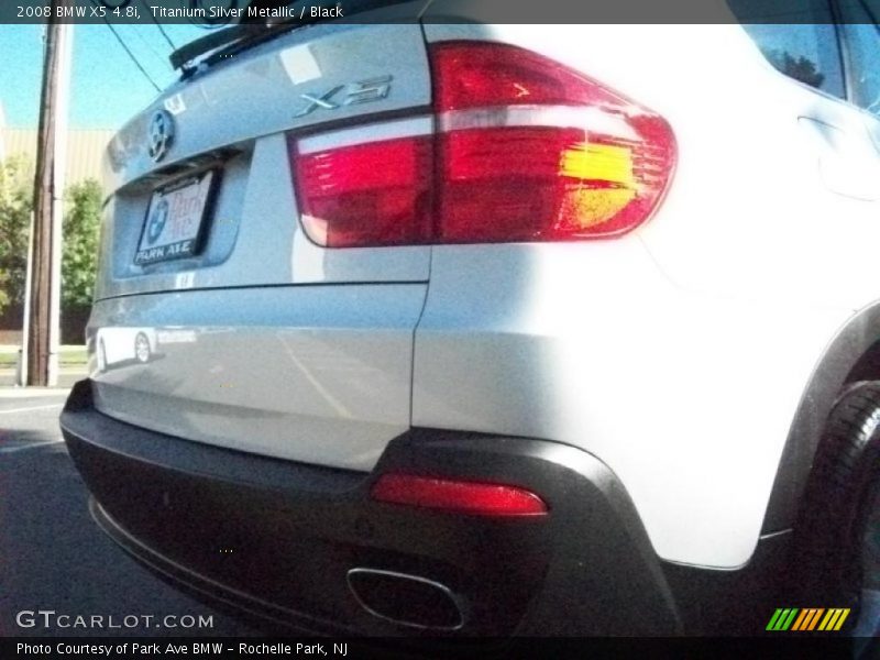 Titanium Silver Metallic / Black 2008 BMW X5 4.8i