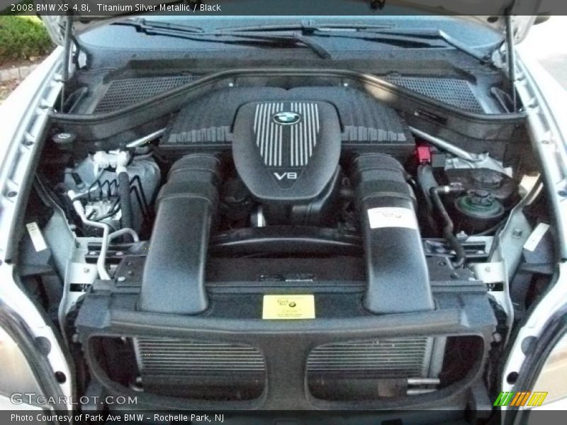 Titanium Silver Metallic / Black 2008 BMW X5 4.8i