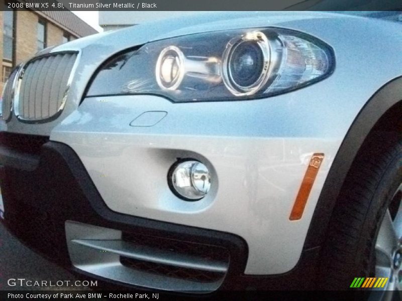 Titanium Silver Metallic / Black 2008 BMW X5 4.8i