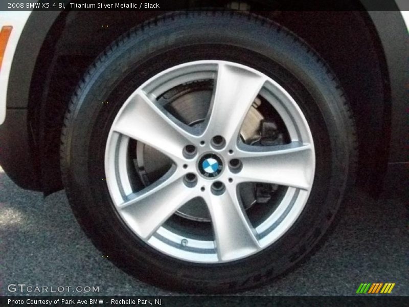 Titanium Silver Metallic / Black 2008 BMW X5 4.8i