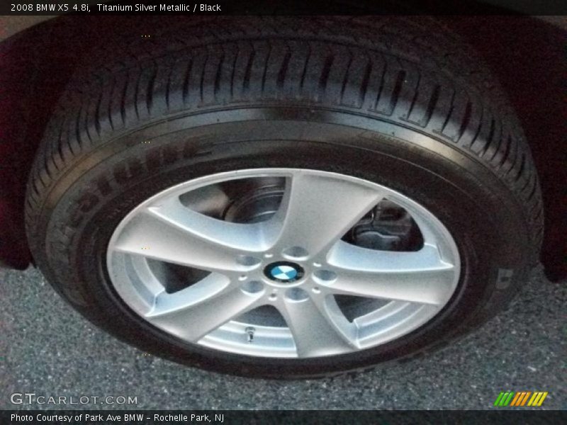 Titanium Silver Metallic / Black 2008 BMW X5 4.8i