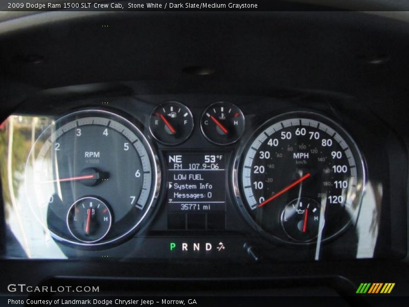 Stone White / Dark Slate/Medium Graystone 2009 Dodge Ram 1500 SLT Crew Cab