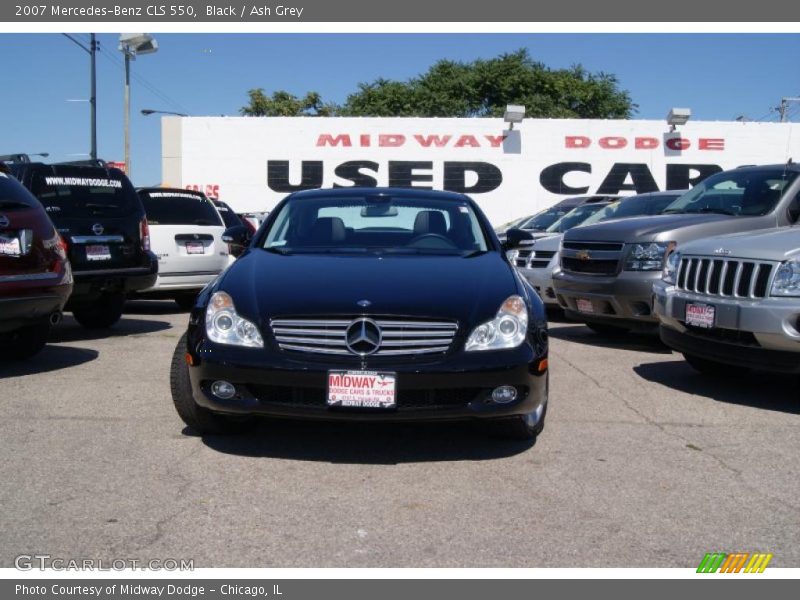 Black / Ash Grey 2007 Mercedes-Benz CLS 550