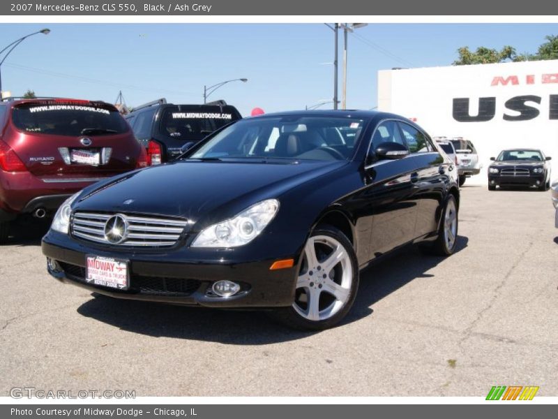Black / Ash Grey 2007 Mercedes-Benz CLS 550