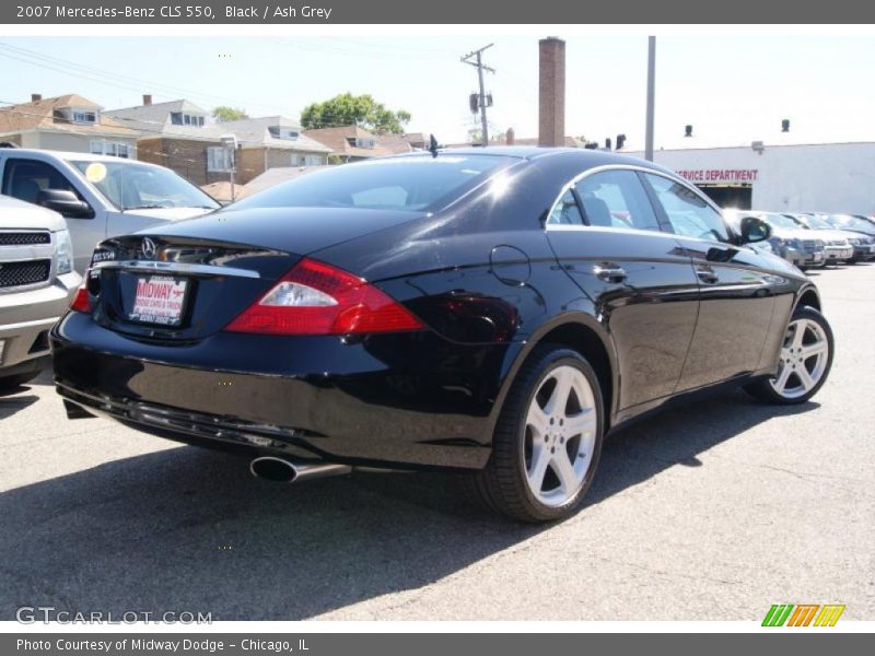 Black / Ash Grey 2007 Mercedes-Benz CLS 550