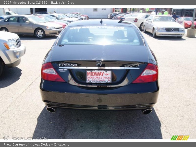 Black / Ash Grey 2007 Mercedes-Benz CLS 550