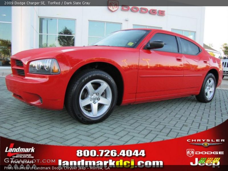 TorRed / Dark Slate Gray 2009 Dodge Charger SE
