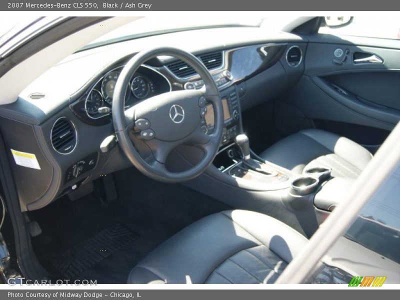 Black / Ash Grey 2007 Mercedes-Benz CLS 550