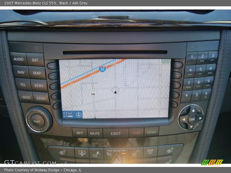 Black / Ash Grey 2007 Mercedes-Benz CLS 550