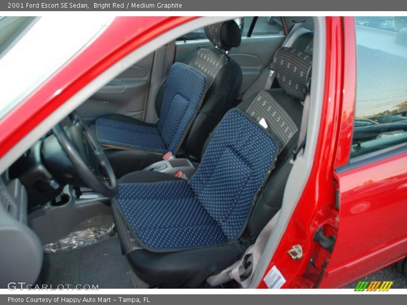 Bright Red / Medium Graphite 2001 Ford Escort SE Sedan