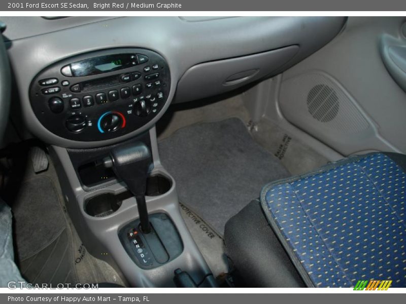 Bright Red / Medium Graphite 2001 Ford Escort SE Sedan