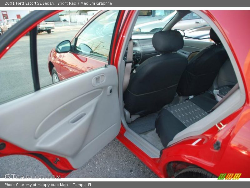 Bright Red / Medium Graphite 2001 Ford Escort SE Sedan