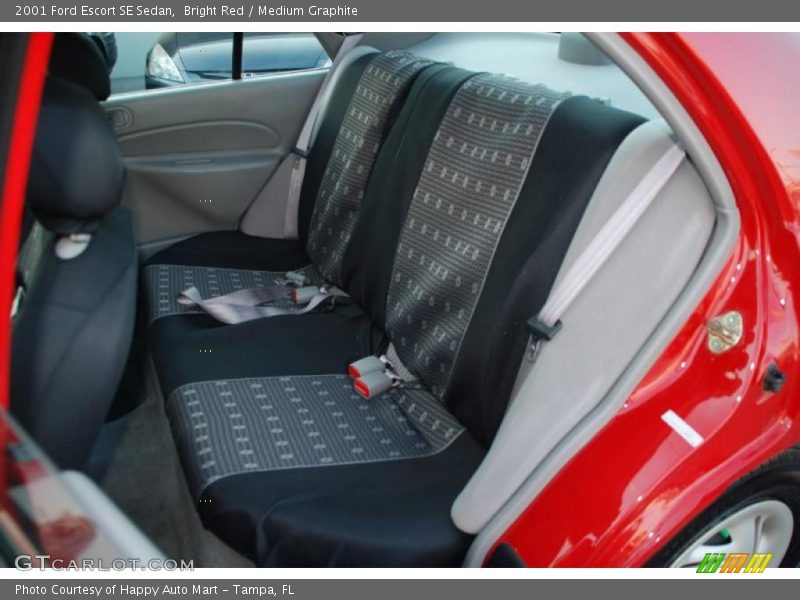 Bright Red / Medium Graphite 2001 Ford Escort SE Sedan