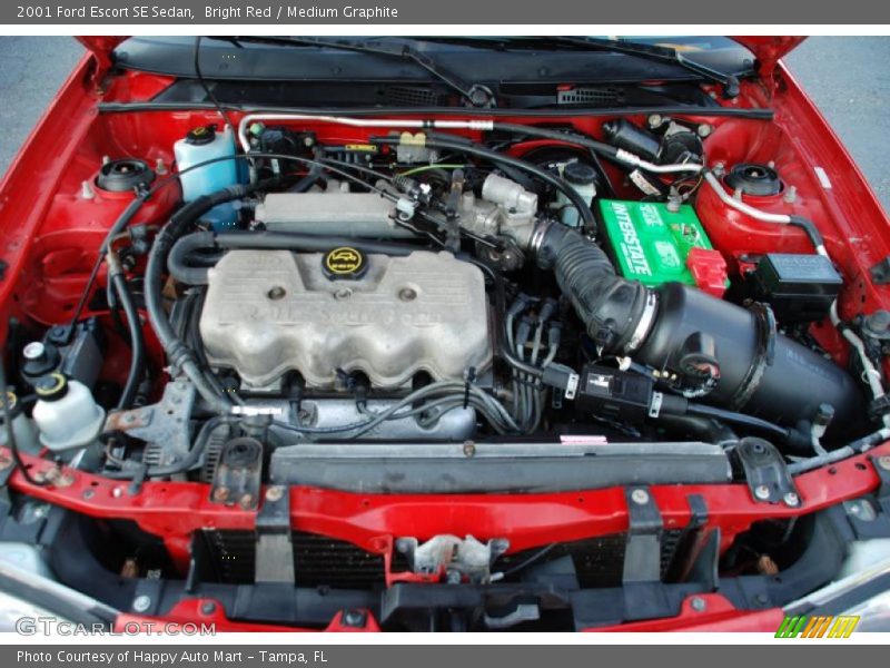  2001 Escort SE Sedan Engine - 2.0 Liter SOHC 8-Valve 4 Cylinder