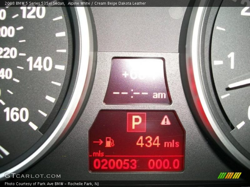 Alpine White / Cream Beige Dakota Leather 2008 BMW 5 Series 535xi Sedan