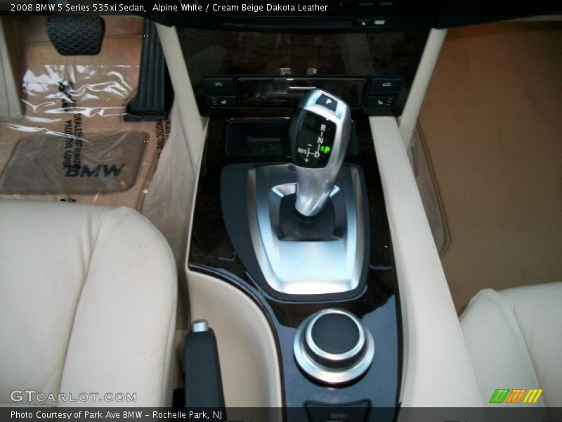 Alpine White / Cream Beige Dakota Leather 2008 BMW 5 Series 535xi Sedan