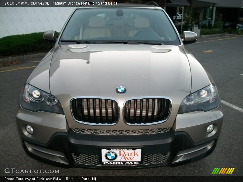 Platinum Bronze Metallic / Sand Beige 2010 BMW X5 xDrive30i
