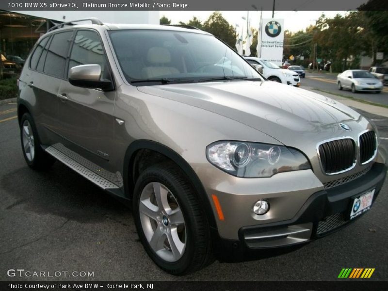 Platinum Bronze Metallic / Sand Beige 2010 BMW X5 xDrive30i