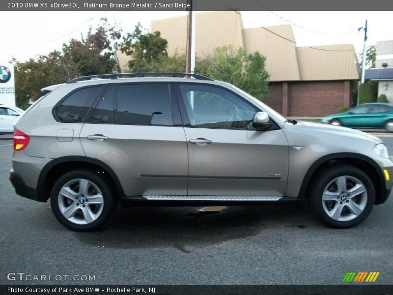 Platinum Bronze Metallic / Sand Beige 2010 BMW X5 xDrive30i