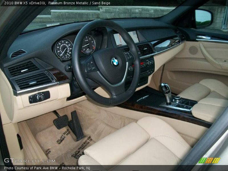 Platinum Bronze Metallic / Sand Beige 2010 BMW X5 xDrive30i